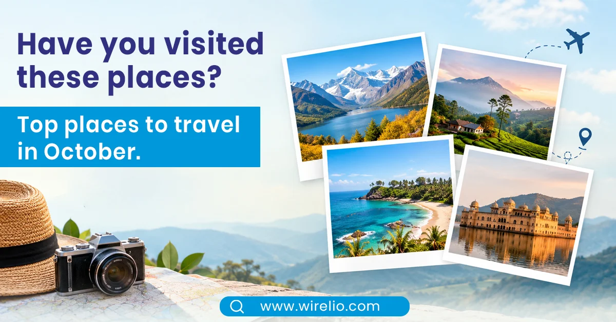Top 5 Places to Travel in India in October - Travel Destinations Map