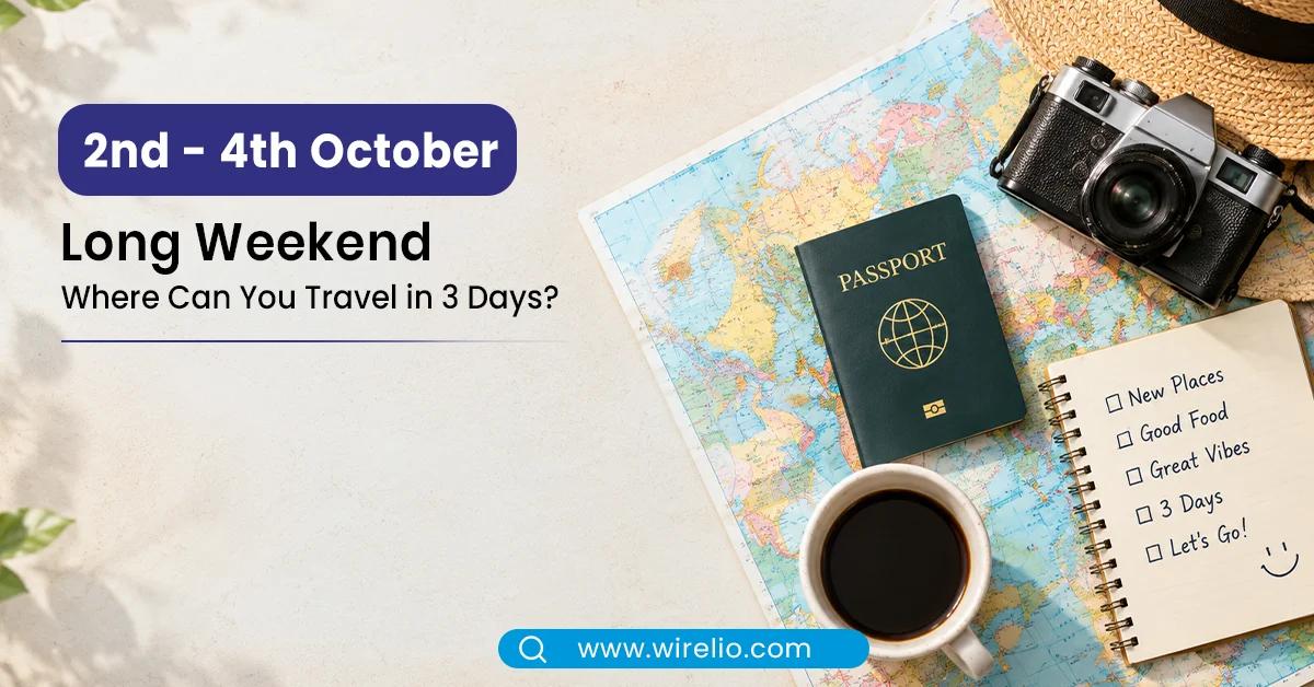 Map and travel essentials for 3-day long weekend trips from Delhi
